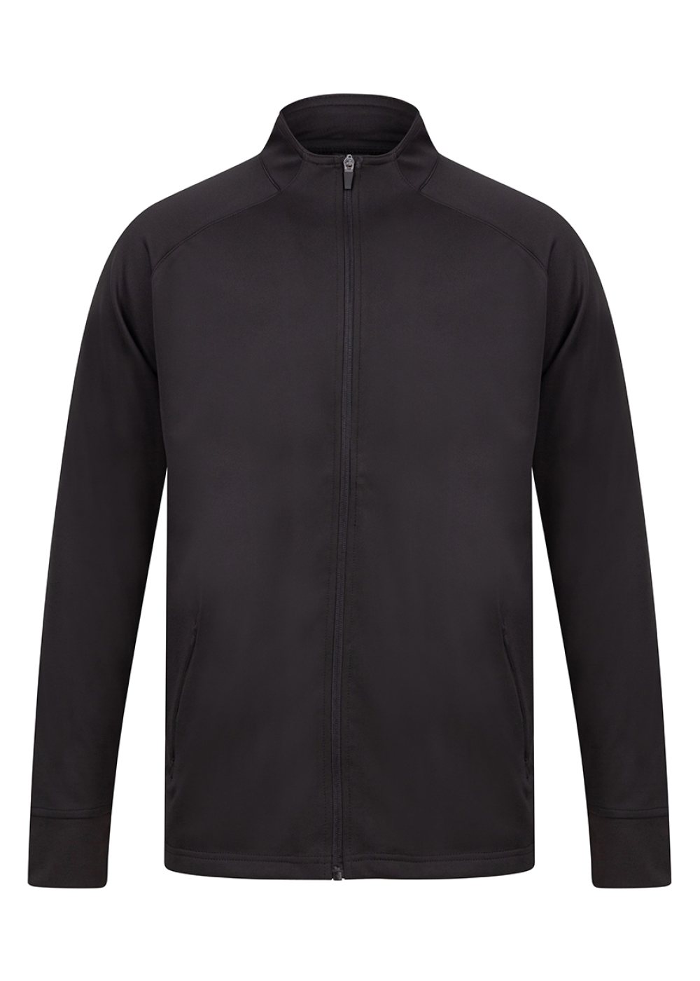 Full Zip Track Top in Black